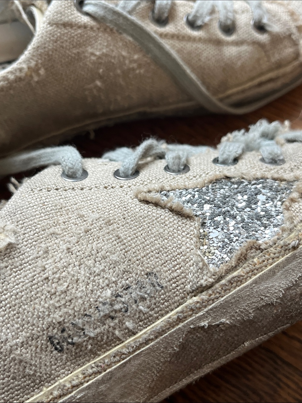 GOLDEN GOOSE DISTRESSED STAR SNEAKERS 35 - Picture 8 of 9